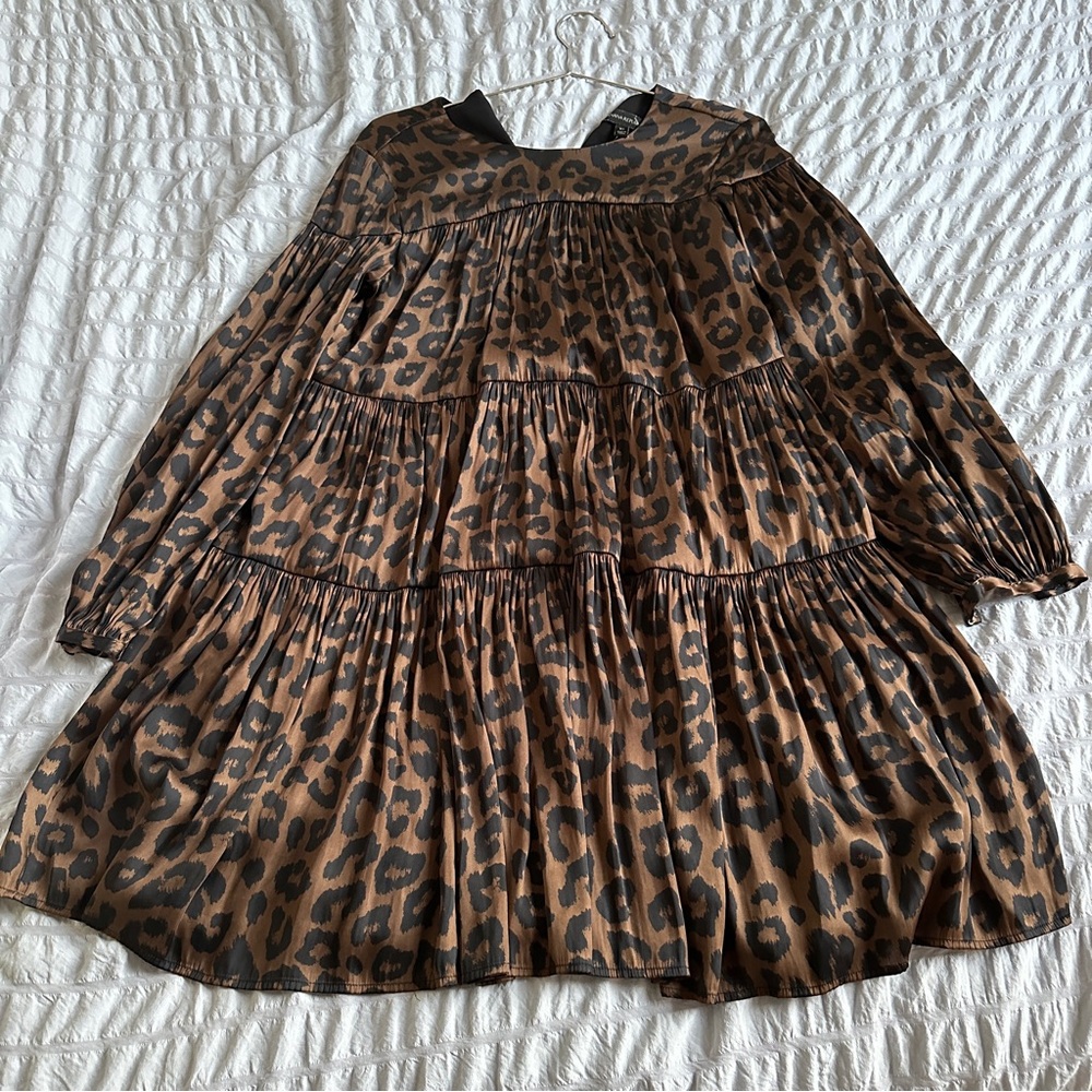 Banana republic leopard print mini dress
